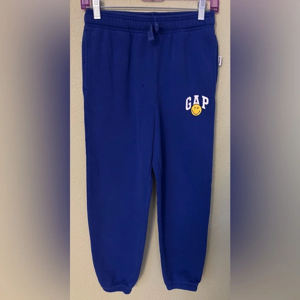 RARE!! Gap x SmileyWorld Blue Hoodie (XXL) + Matching Joggers (XL) Set